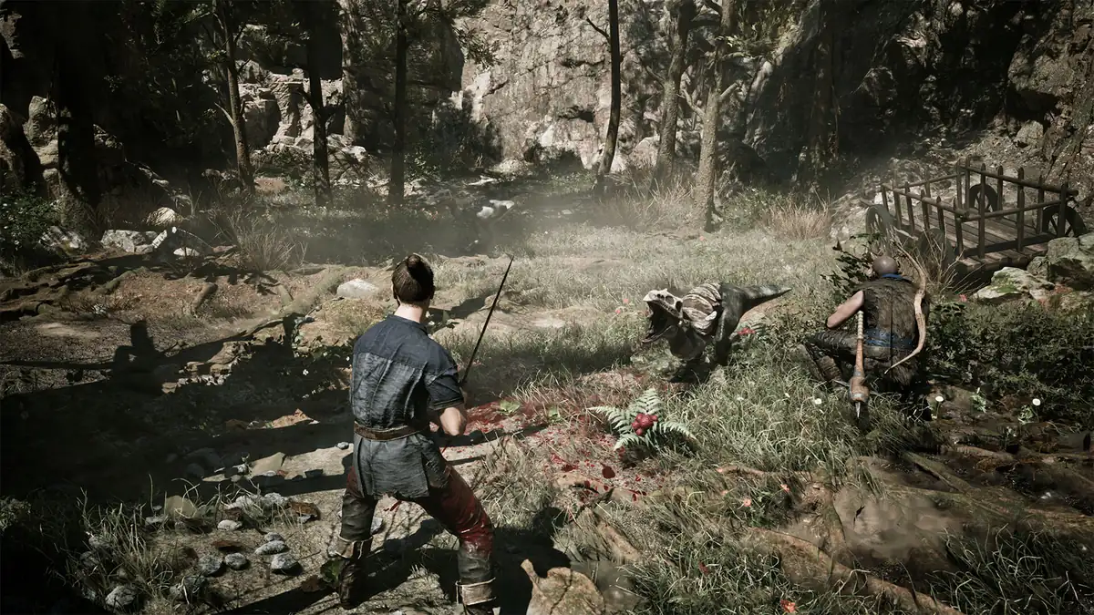Official Gothic 1 Remake combat screenshot illustrating build and playstyle customization